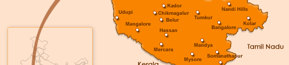 Tourist Map of Karnataka